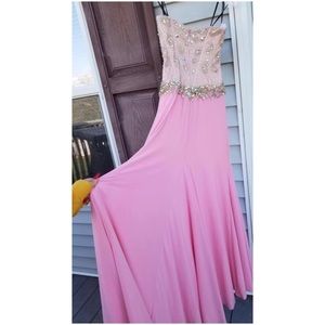 Pink prom dress